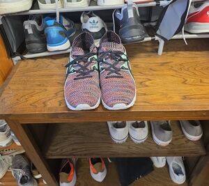 Asics Multicolor Knit Kids Sneakers with Mint Accents